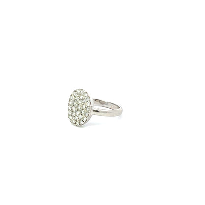 Lady's Ring w/ Diamonds 18K White Gold