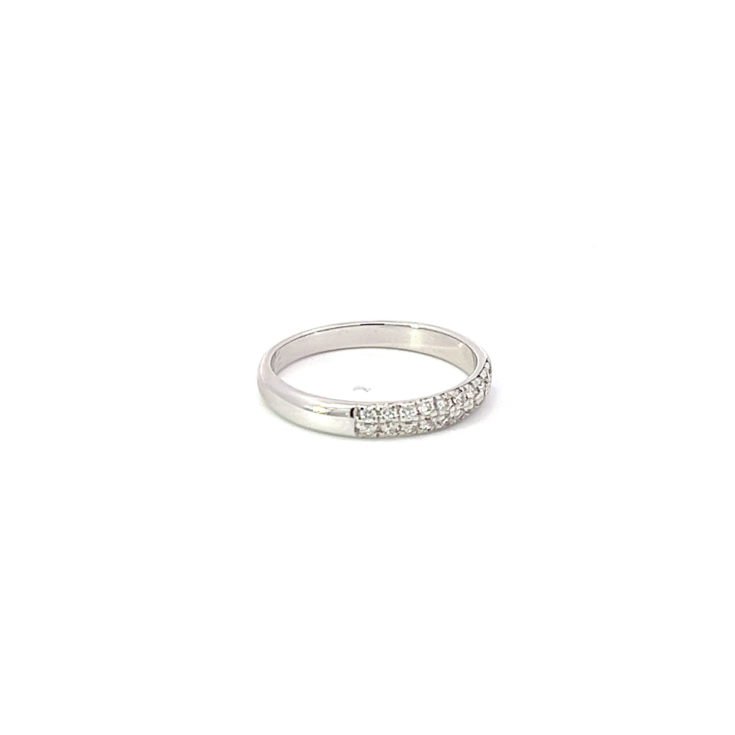 Lady's Ring w/ Diamonds 18K White Gold