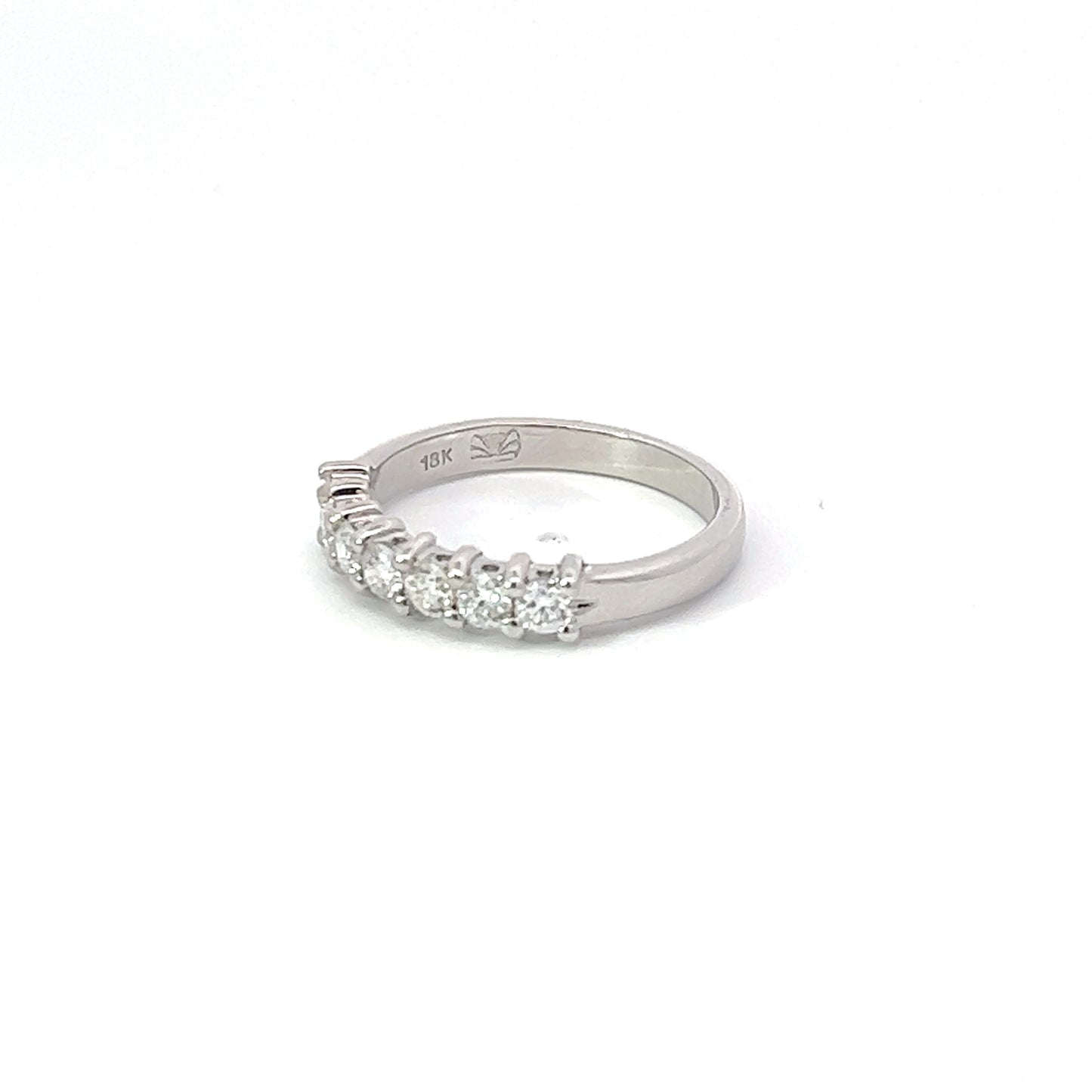 Lady's Ring w/ Diamonds 18K White Gold