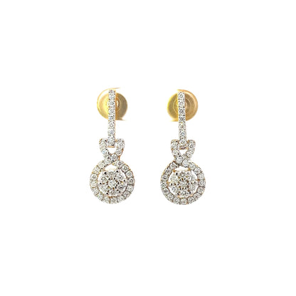 Earrings w/ Diamonds 18K Yellow Gold