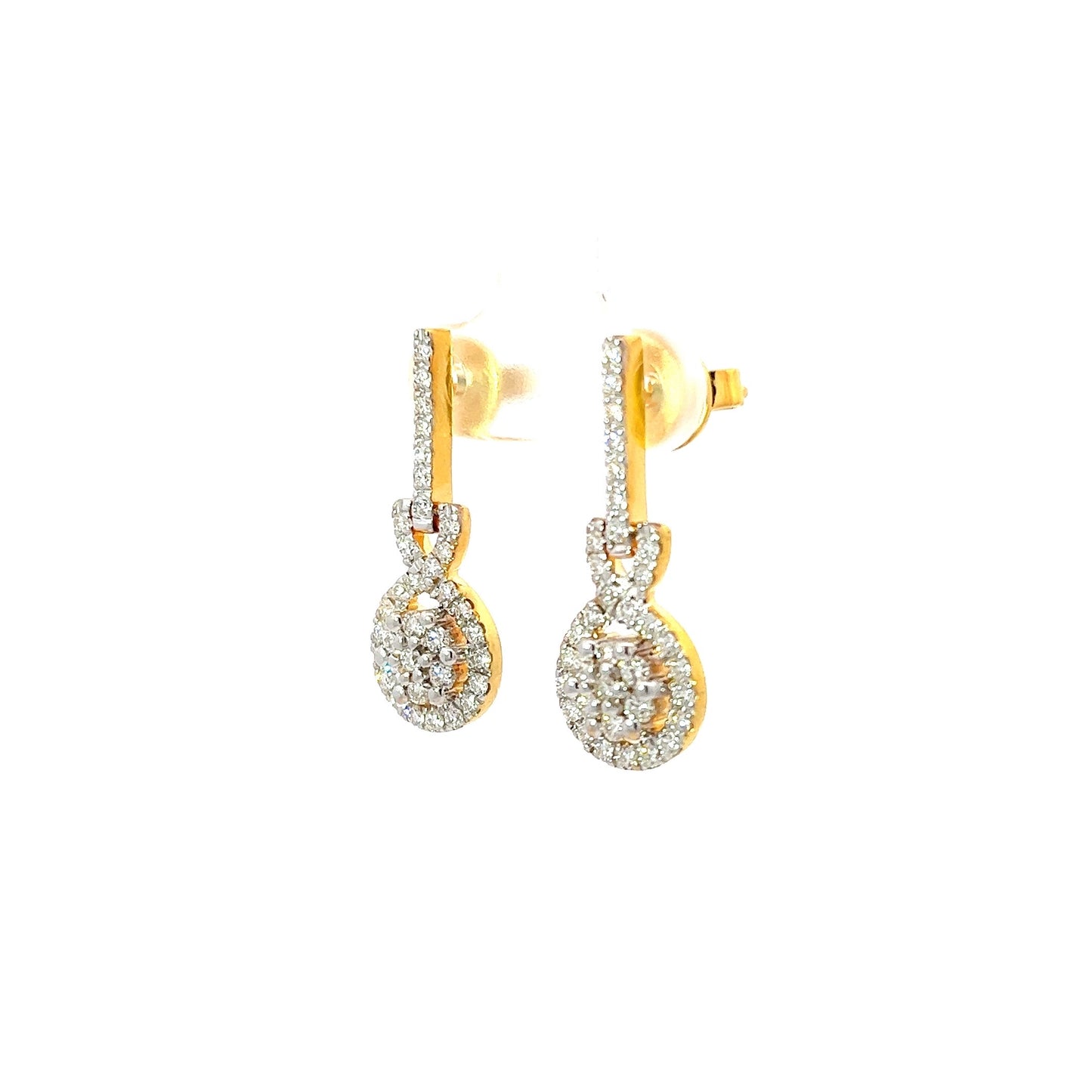 Earrings w/ Diamonds 18K Yellow Gold