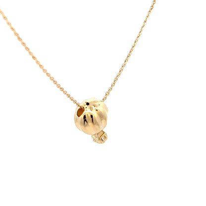 Necklace w/ "Air Baloon" Pendant 18K Yellow Gold