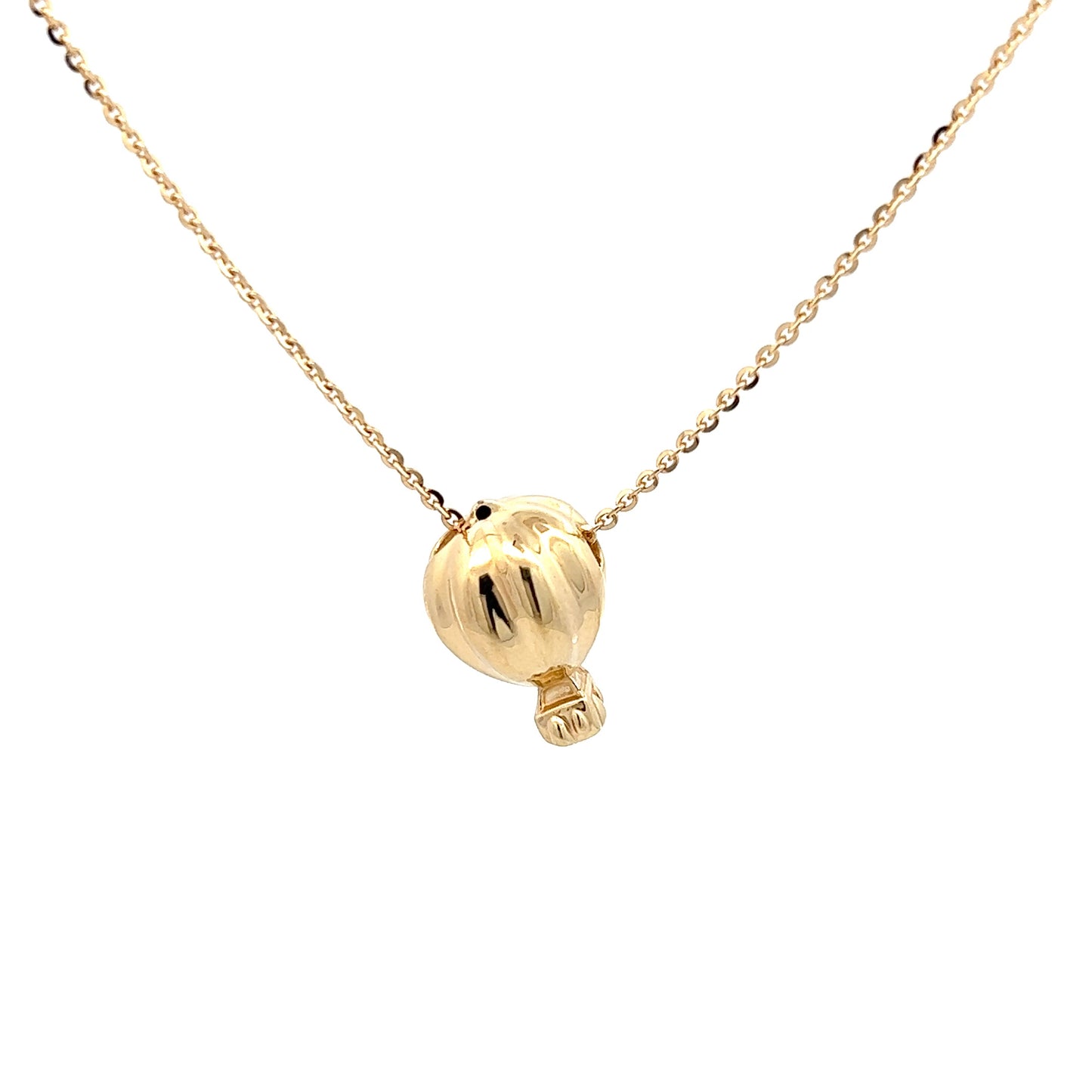 Necklace w/ "Air Baloon" Pendant 18K Yellow Gold