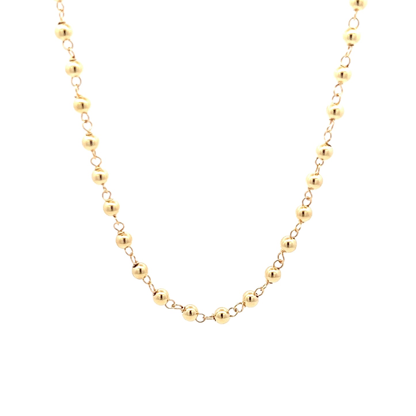 Necklace Bead 18K Yellow Gold