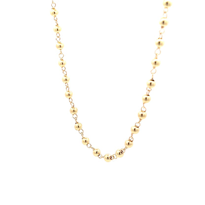 Necklace Bead 18K Yellow Gold