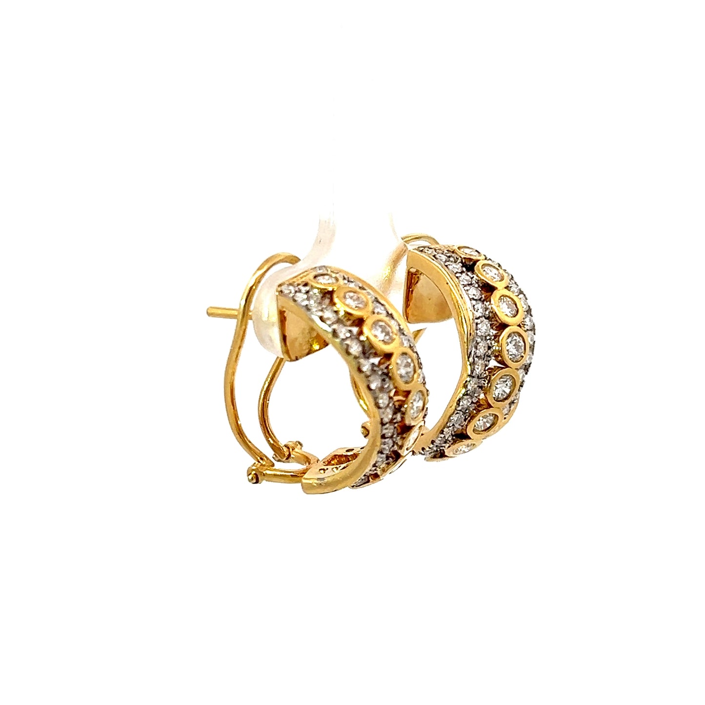 Earrings w/ Diamonds 18K Yellow Gold