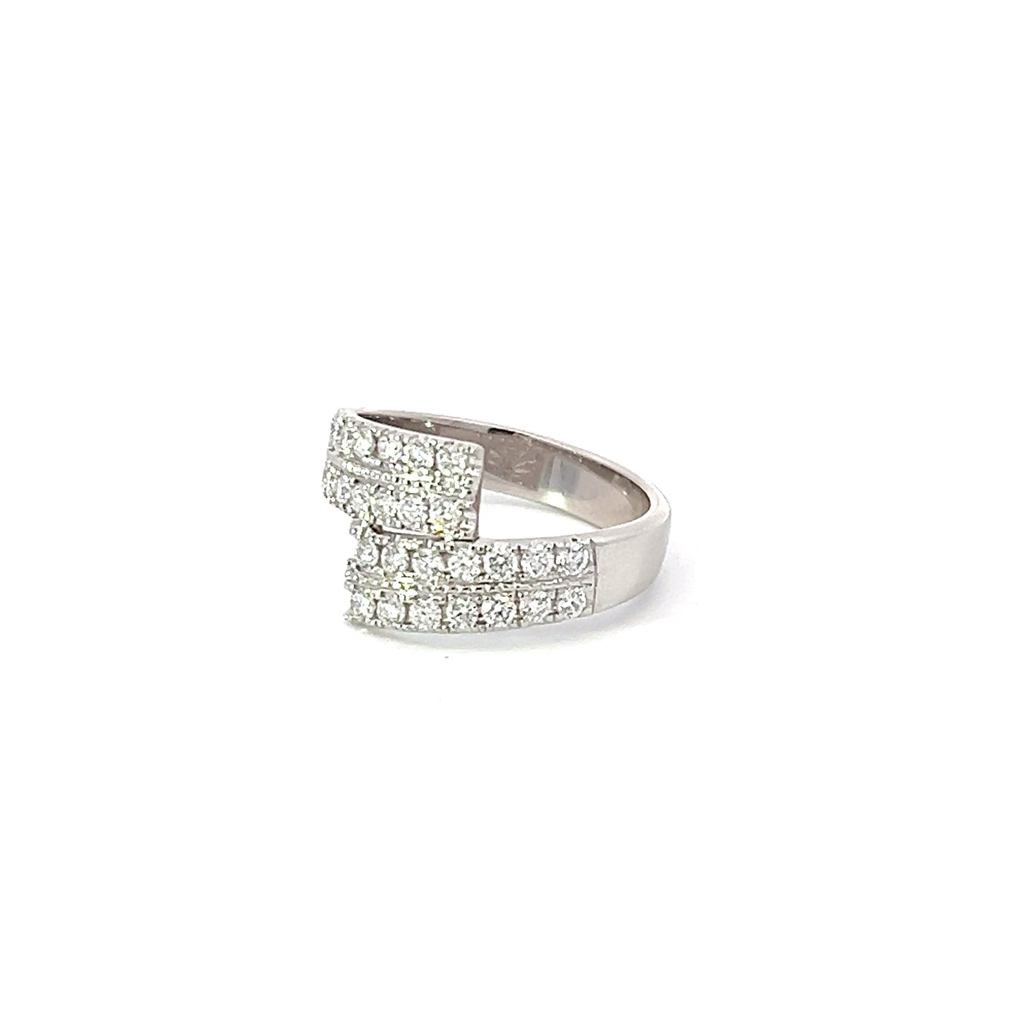 Lady's Ring w/ Diamonds 18K White Gold