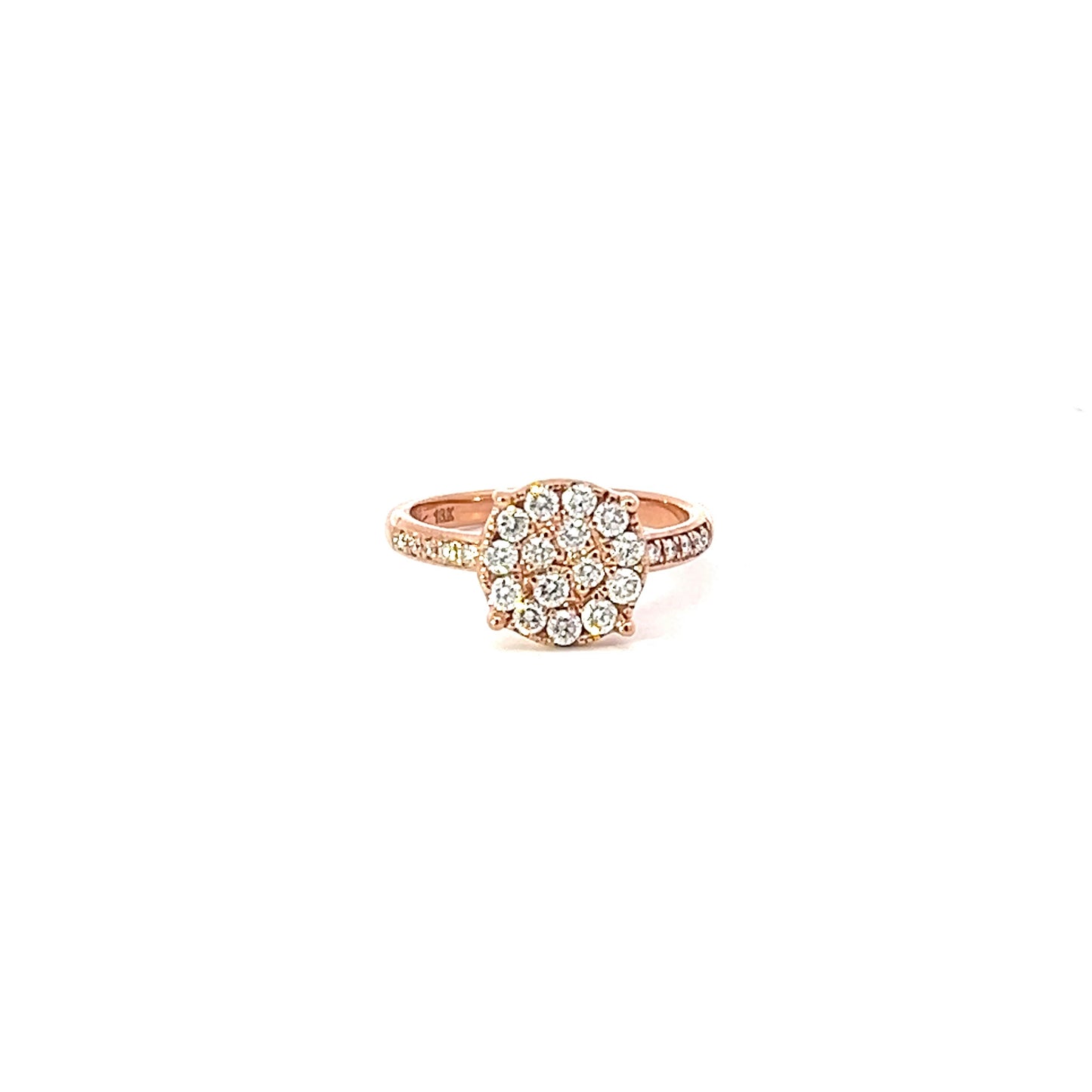 Lady's Ring w/ Diamonds 18K Rose Gold