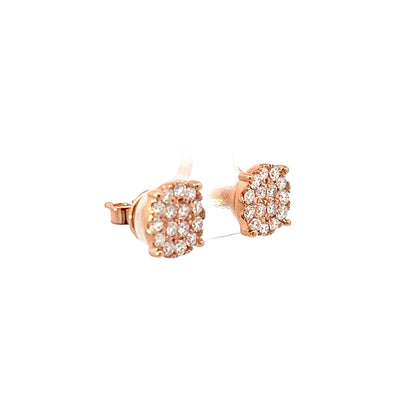 Earrings w/ Diamonds 18K Rose Gold