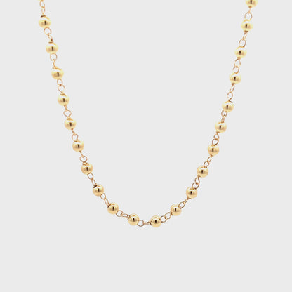 Necklace Bead 18K Yellow Gold